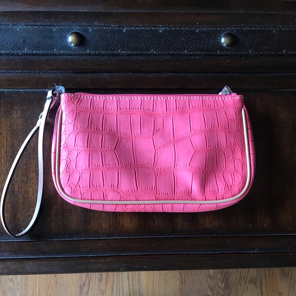 Loft coral wristlet/wallet